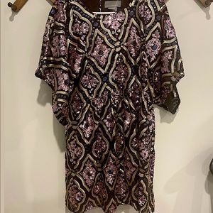Anthropologie Amalia Sequined Tunic Dress